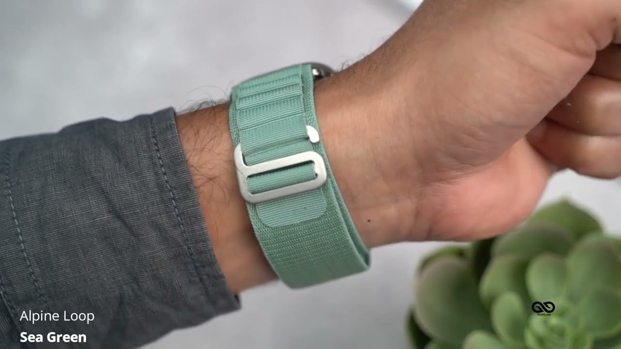 Sea Green Alpine Loop For iWatch 49MM For Series Ultra