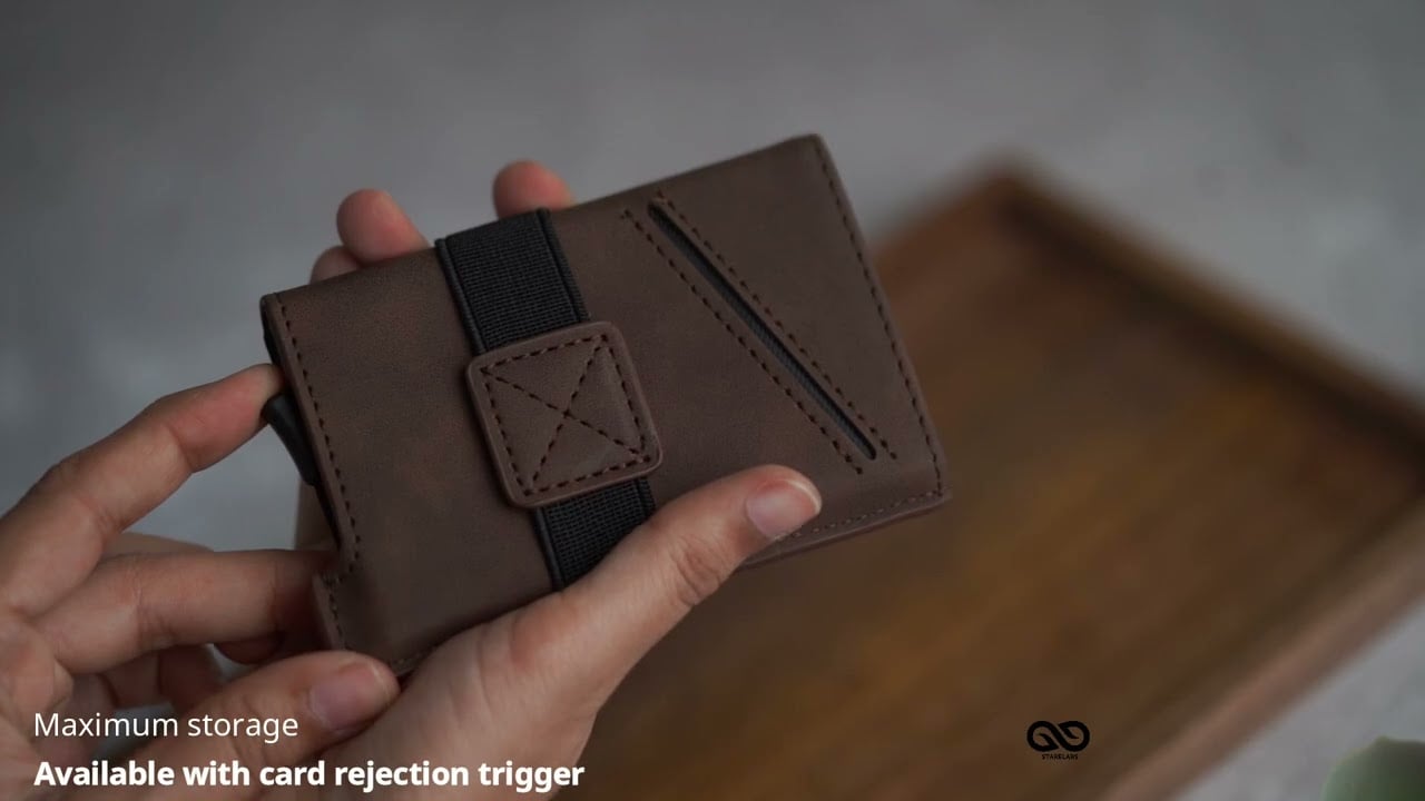Slim Pop up card and cash strap