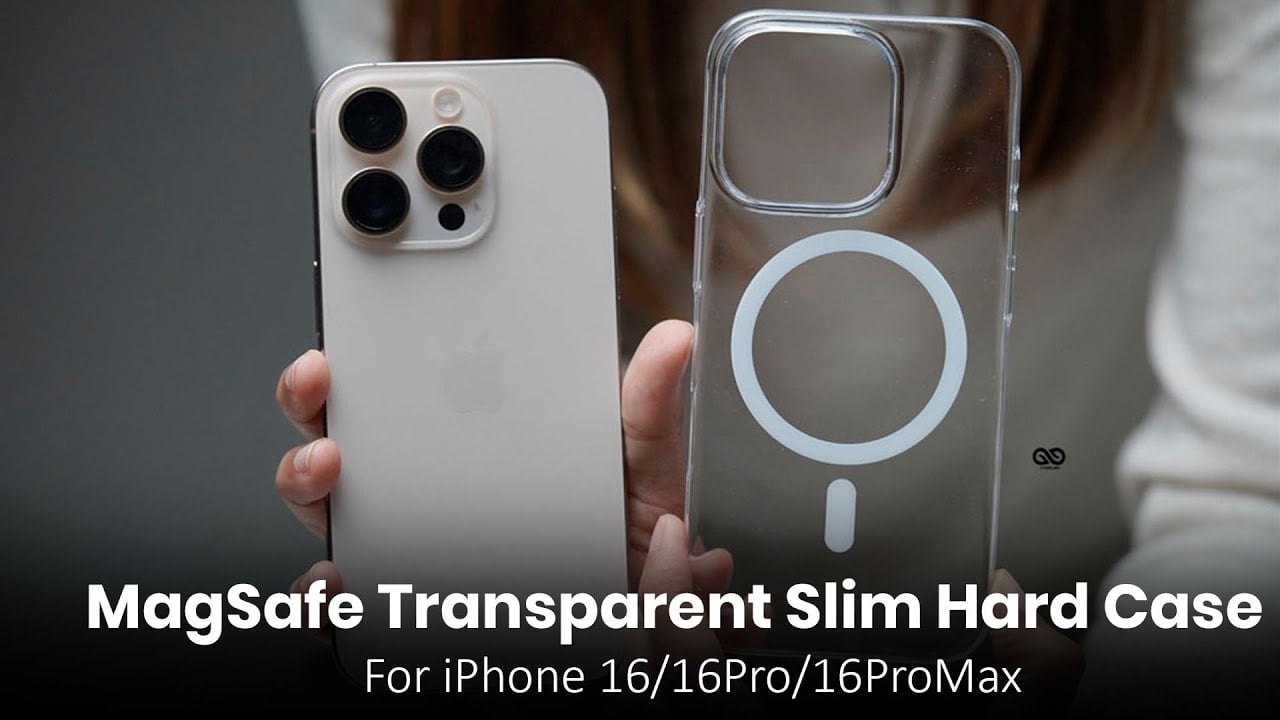 MagSafe Transparent Slim Hard Case For iPhone 16/16 Pro/16 Pro Max (Non Yellowing)