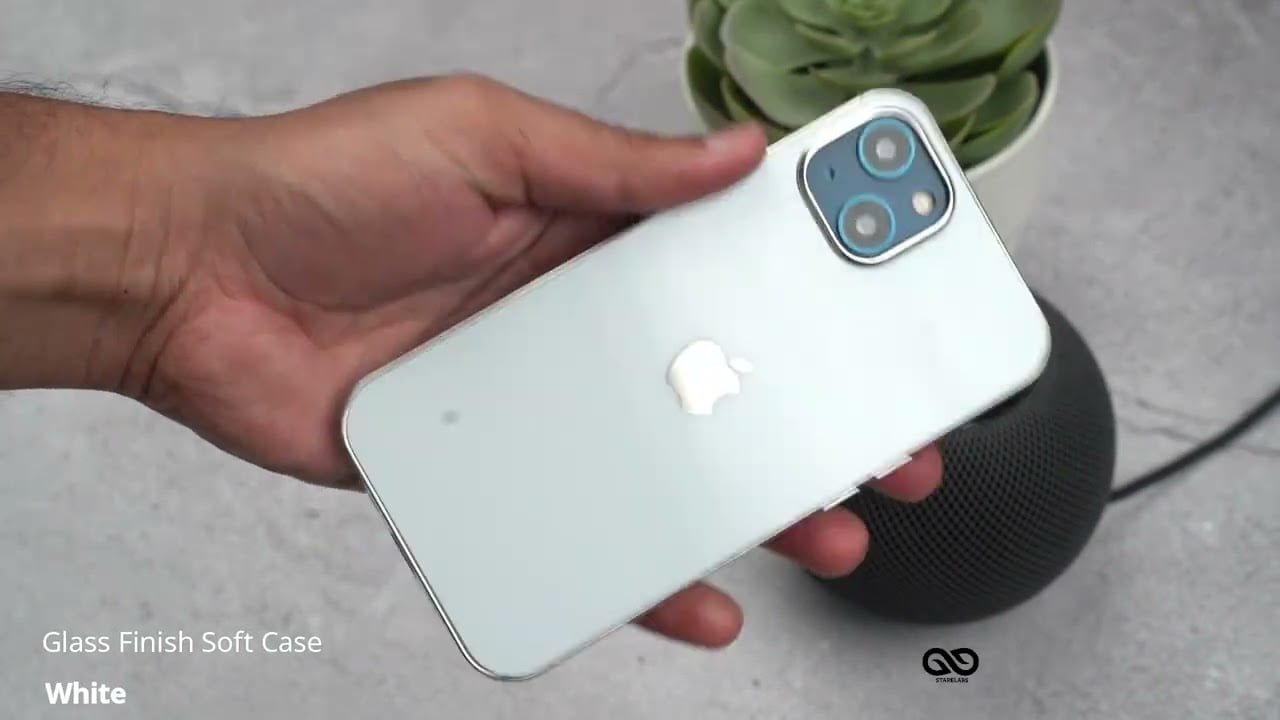 White Glass Finish Soft Case