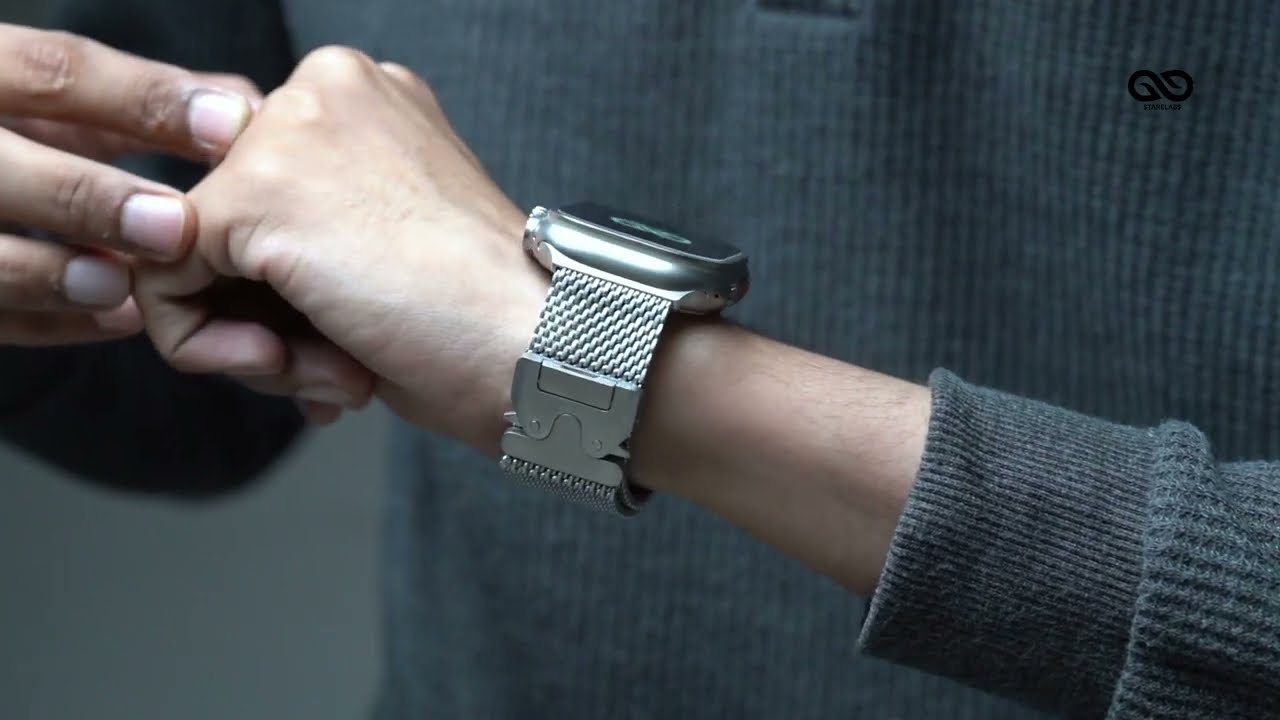 Titanium Milanese loop For Apple Watch 49/46/45/44 MM