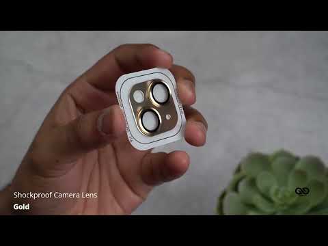 Gold Shockproof Camera Lens For iPhone 14/14 Plus/14 Pro/14 Pro Max