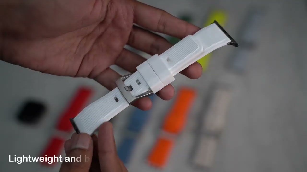 Waterproof Silicone Sports Band with Buckle