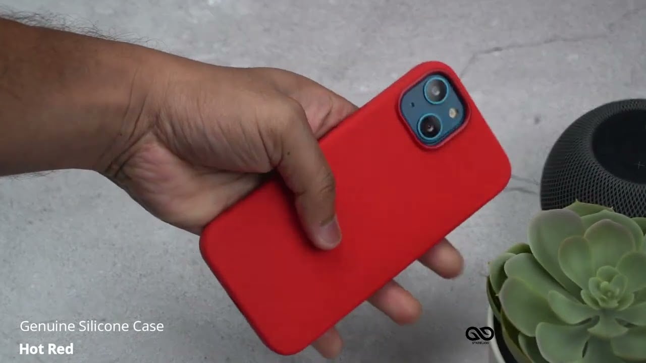 Hot Red Magsafe Genuine Silicone Case