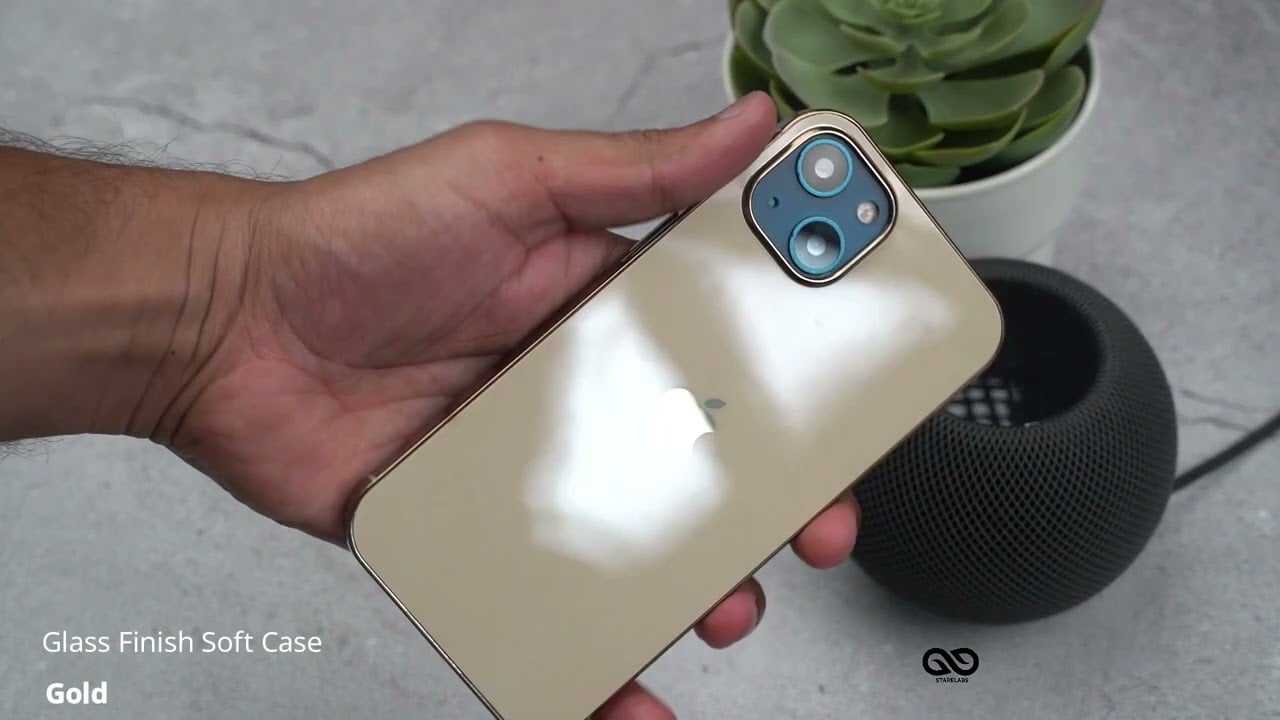 Gold Glass Finish Soft Case