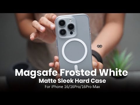 Magsafe Frosted White Matte Sleek Hard Case For iPhone 16/16Pro/16Pro Max