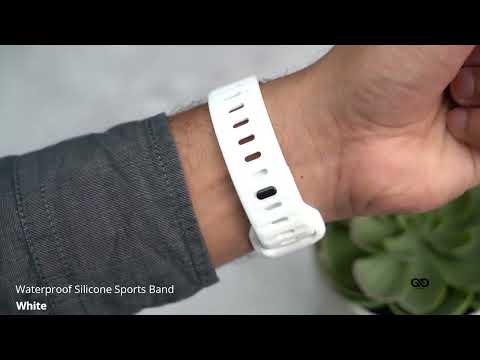 White Waterproof Silicone Sports Band for Apple Watch 49 mm Series Ultra