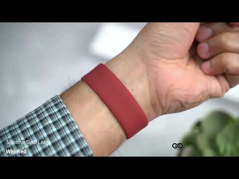 Wine Red Silicone Solo Loop For Apple Watch 38/40/41/42/44/45mm