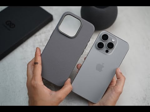 Slim PU Leather Case with Rubberized Interior for iPhone 14 Series and 15 Series