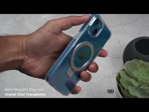 Crystal Clear Transparent Alpha Magnetic Ring Case