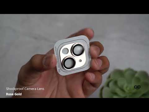 Rose Gold Shockproof Camera Lens For iPhone 14/14 Plus/14 Pro/14 Pro Max
