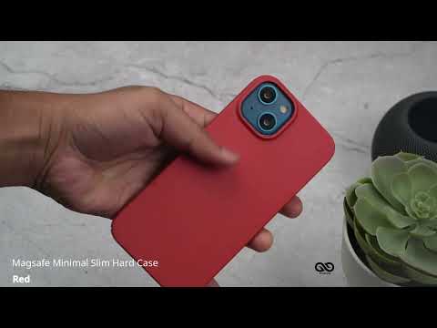 Red Magsafe Minimal Slim Hard Case