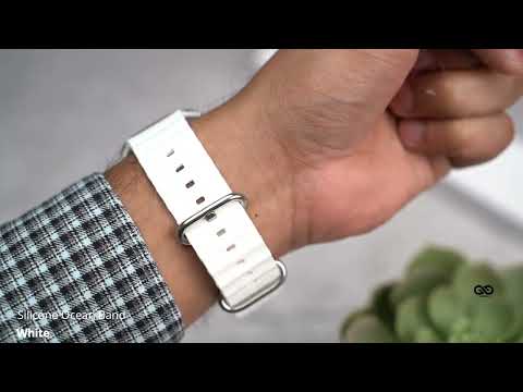 White Silicone Ocean Band For Apple Watch 38/40/41/42/44/45mm