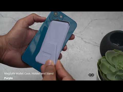 Purple MagSafe Wallet Case, Holder and Stand