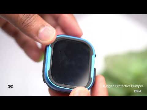 Blue Rugged Protective Bumper for Apple Watch 49mm Series Ultra