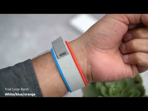 White/blue/orange Trail Loop Band For iWatch 38/40/41/42/44/45mm
