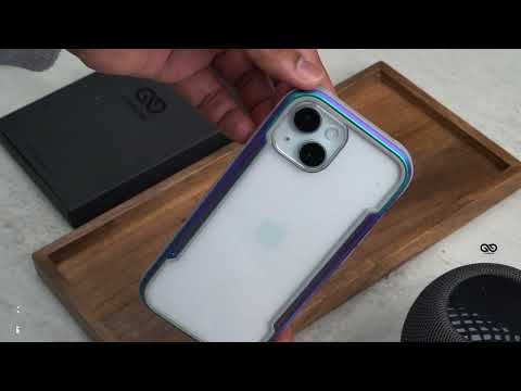 Iridescent Tactical Defense Case For iPhone 15/15Plus.