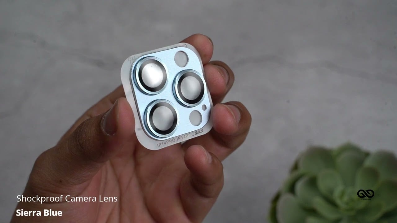 Sierra Blue Shockproof Camera Lens For iPhone 14/14 Plus/14 Pro/14 Pro Max