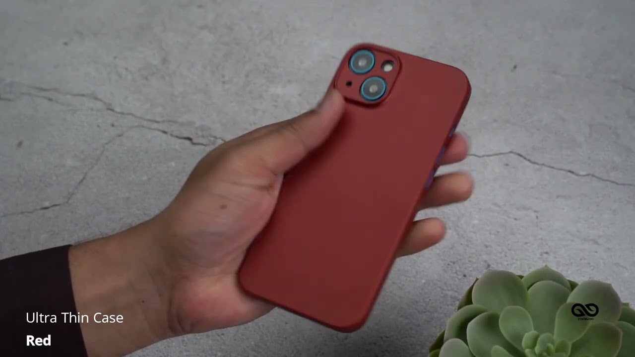 Red Ultra Thin Case For iPhone 14/14Plus