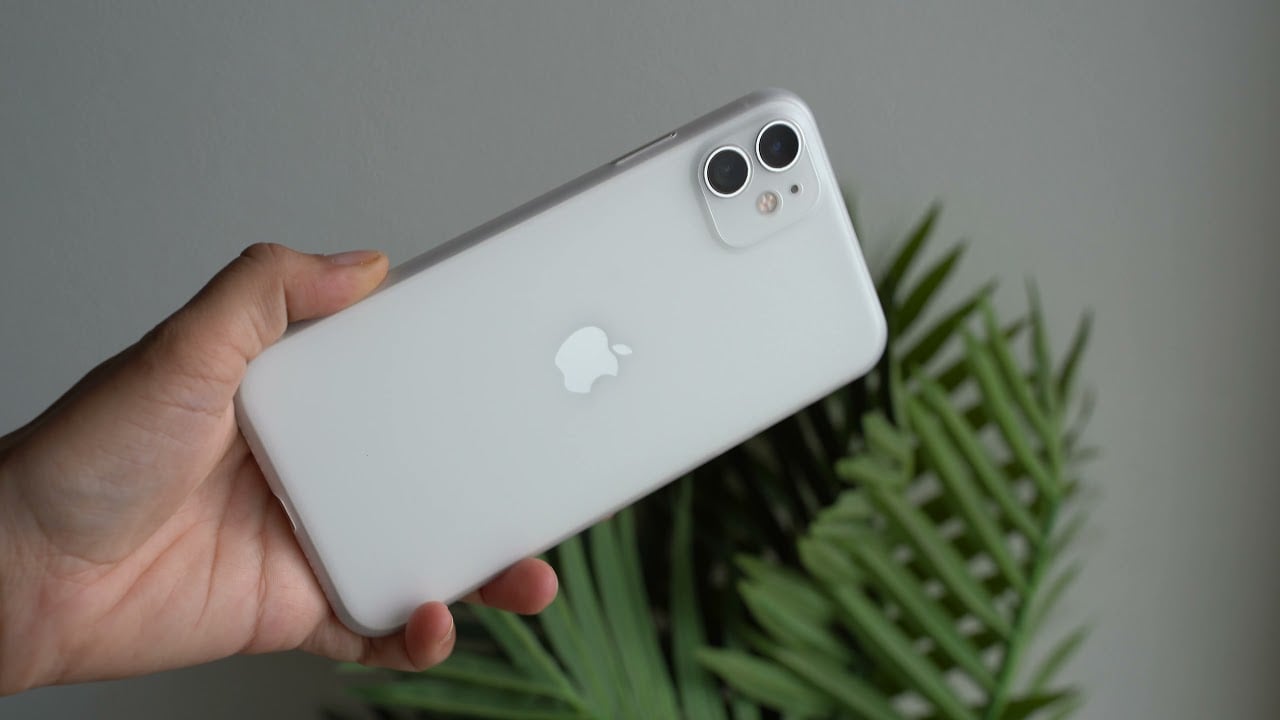 frosted white ultra thin case for iPhone 11