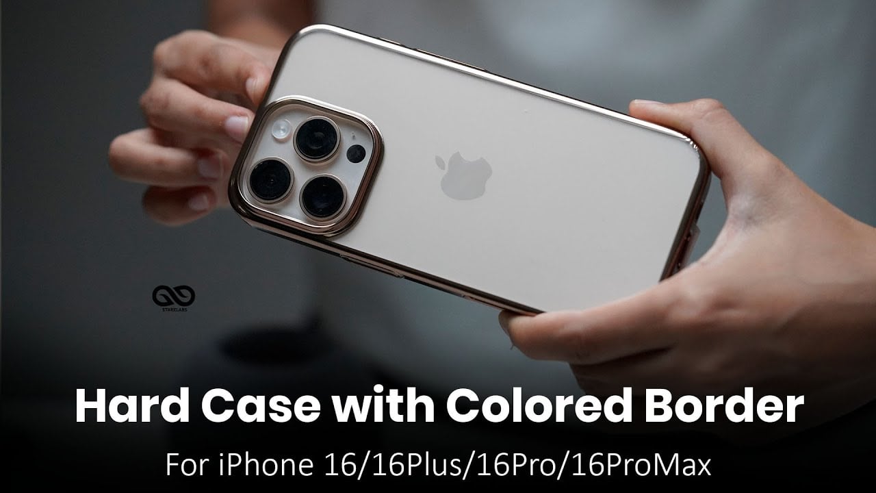 Hard Case with Colored Border For iPhone 16/16Plus/16Pro/16PoMax