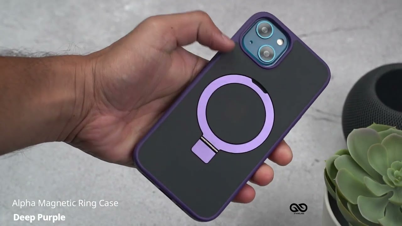 Deep Purple Alpha Magnetic Ring Case
