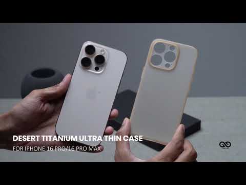 Desert Titanium Ultra Thin Case For iPhone 16 Pro/16 Pro Max