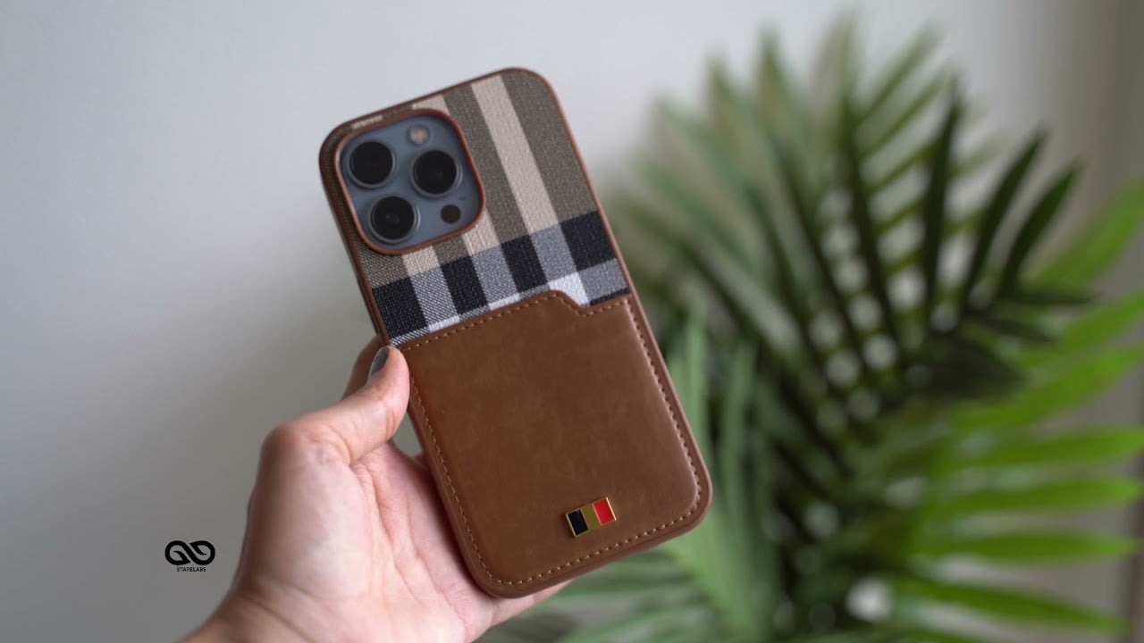 chequered leather case for 13 13 pro 13 pro max