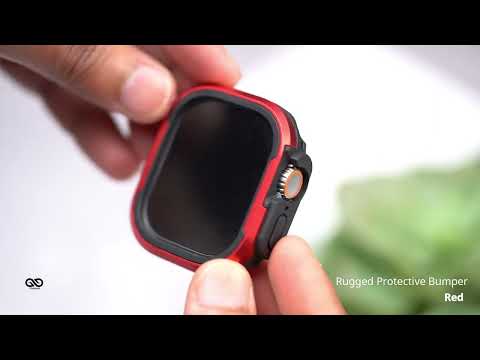 Red Rugged Protective Bumper for Apple Watch 49mm Series Ultra