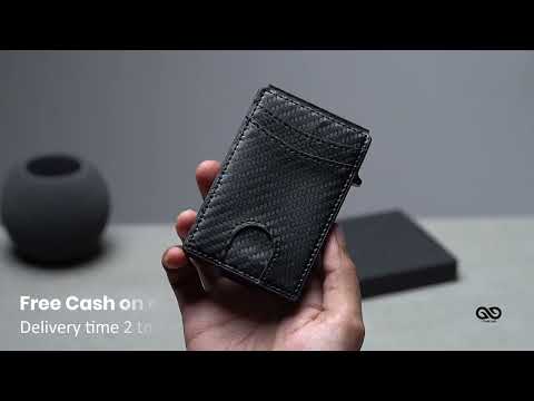 Carbon Fiber Ultra Slim Wallet With Money Clip