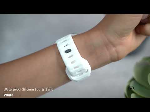 White Waterproof Silicone Sports Band