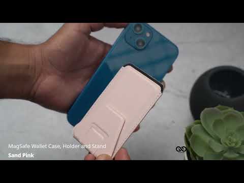 Sand Pink MagSafe Wallet Case, Holder and Stand