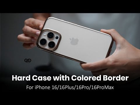 Hard Case with Colored Border For iPhone 16/16Plus/16Pro/16PoMax