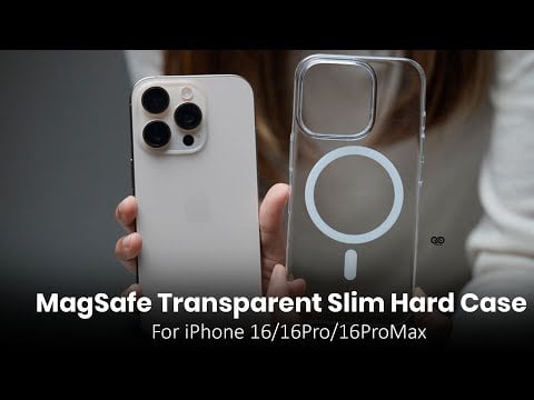 MagSafe Transparent Slim Hard Case For iPhone 16/16 Pro/16 Pro Max (Non Yellowing)