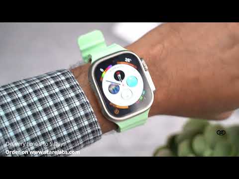 Mint Green Silicone Ocean Band For iWatch 49MM For Series Ultra