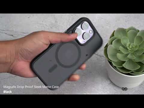 Black Magsafe Drop Proof Sleek Matte case