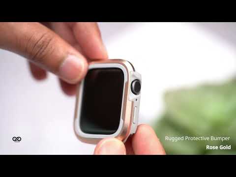 Rose Gold Rugged Protective Bumper for Apple Watch 38/40/41/42/44/45mm