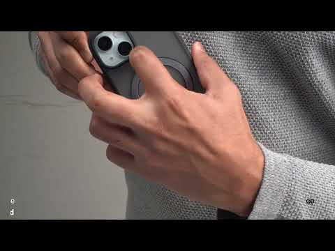 Smoky Black Alpha Magnetic Ring Case For iPhone 15/15Plus