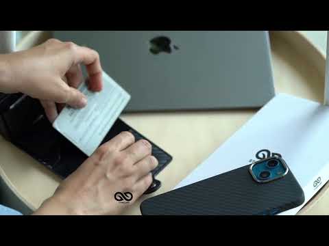 Carbon Fibre Leather Card and Cash Holder
