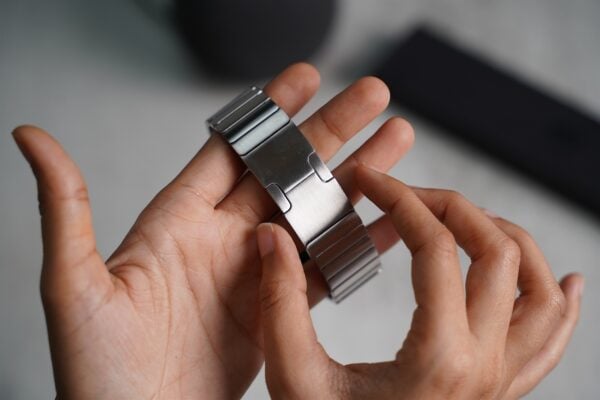 Link Strap Silver Metal Belt for Apple Watch 44MM 45MM 46MM Series 4 5 6 7 8 9 10 SE SE 2 Gen - Image 5