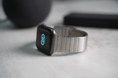 Link Strap Silver Metal Belt for Apple Watch 44MM 45MM 46MM Series 4 5 6 7 8 9 10 SE SE 2 Gen