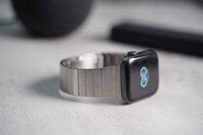Link Strap Silver Metal Belt for Apple Watch 44MM 45MM 46MM Series 4 5 6 7 8 9 10 SE SE 2 Gen