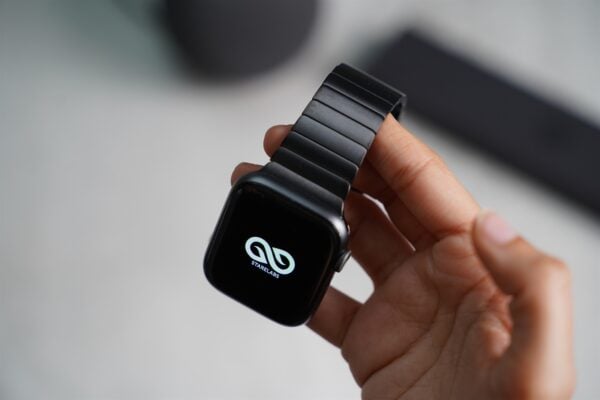 Link Strap Black Metal Belt for Apple Watch 44MM 45MM 46 MM Series 4 5 6 7 8 9 10 SE SE 2 Gen