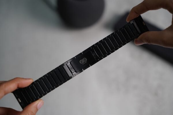Link Strap Black Metal Belt for Apple Watch 44MM 45MM 46 MM Series 4 5 6 7 8 9 10 SE SE 2 Gen - Image 11