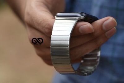 Stainless steel 316L Link Strap Silver Metal Bracelet with Detachable Link for Apple Watch 44MM 45MM 46Mm Series 4 5 6 7 8 9 10 SE SE 2 Gen
