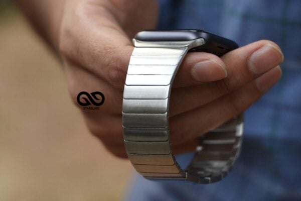 Stainless steel 316L Link Strap Silver Metal Bracelet with Detachable Link for Apple Watch 44MM 45MM 46Mm Series 4 5 6 7 8 9 10 SE SE 2 Gen - Image 18
