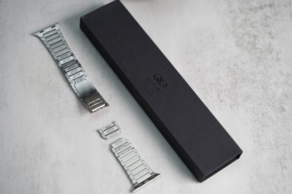 Stainless steel 316L Link Strap Silver Metal Bracelet with Detachable Link for Apple Watch 44MM 45MM 46Mm Series 4 5 6 7 8 9 10 SE SE 2 Gen - Image 4