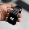Stainless steel 316L Link Strap Black Metal Bracelet with Detachable Link for Apple Watch 44MM 45MM 46MM Series 4 5 6 7 8 9 10 SE SE 2 Gen