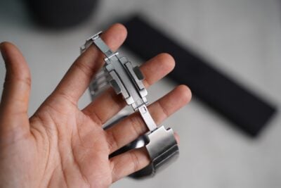 Stainless steel 316L Link Strap Silver Metal Bracelet with Detachable Link for Apple Watch 44MM 45MM 46Mm Series 4 5 6 7 8 9 10 SE SE 2 Gen