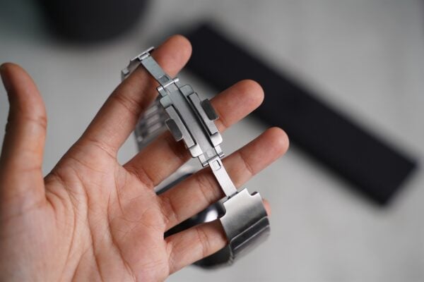 Stainless steel 316L Link Strap Silver Metal Bracelet with Detachable Link for Apple Watch 44MM 45MM 46Mm Series 4 5 6 7 8 9 10 SE SE 2 Gen - Image 6